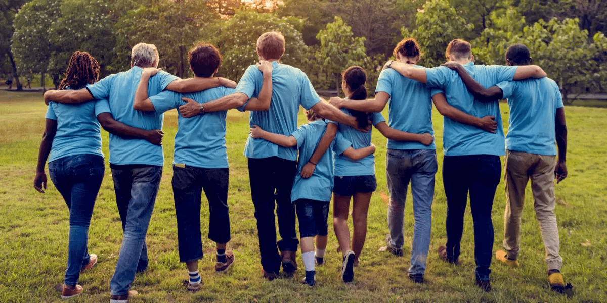 People hugging